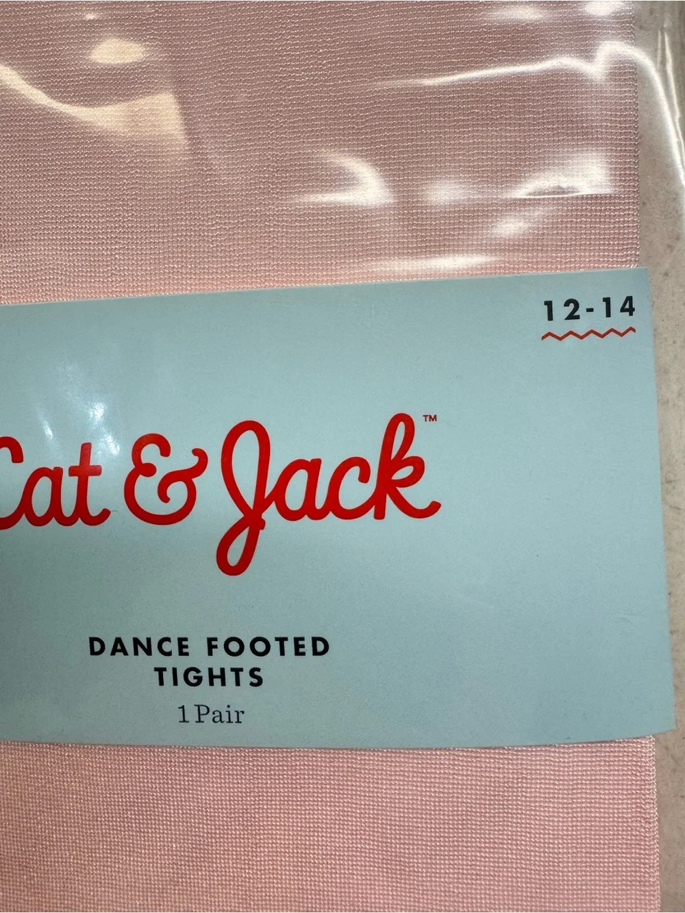 Cat & Jack Pink Dance Footed Tights Size 12-14 NIP